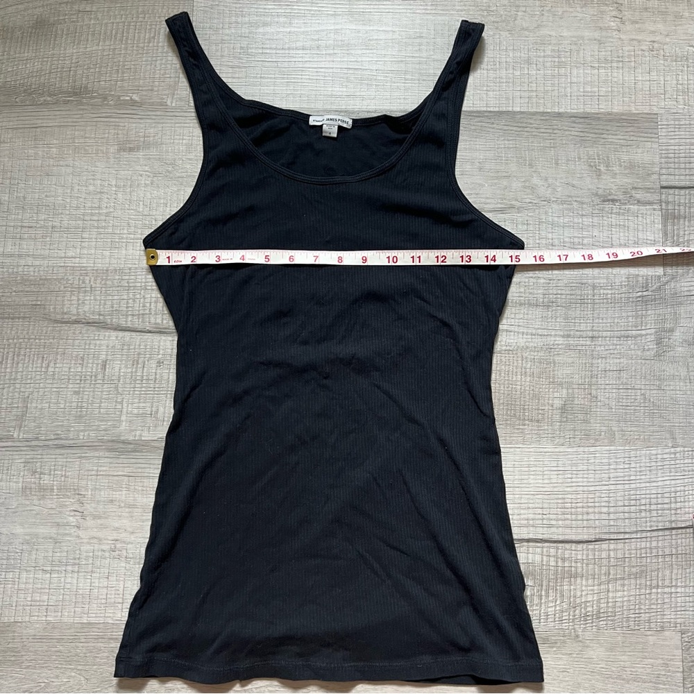 JAMES PERSE Black Daily Ribbed Tank Top Size 4 XL - Picture 9 of 11
